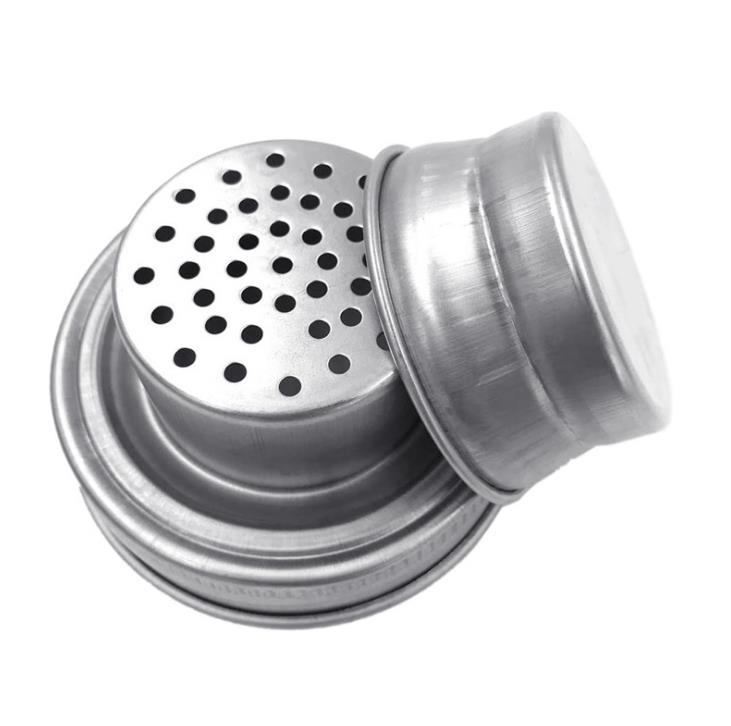 304 Stainless Steel Jar Lid Silicone Sealing Plug 70mm Caliber Shaker Lids Rust Proof Drinkware Cover RRD6904 Free shipping