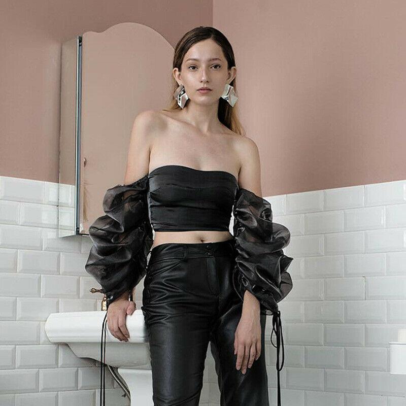 Women&#039;s Blouses & Shirts Fashion Summer Womens Off Shoulder Blouse Ladies Solid Color Casual Top Shirt Puff Sleeve Blusa Feminina от DHgate WW