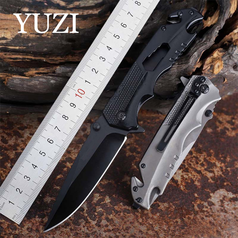 Fast Open Tactical Folding Knife 5Cr15Mov 57HRC Titanium Steek Handle Hunting Survival Pocket Knife Utility Outdoor Camping Tools
Fast Open Tactical Folding Knife 5Cr15Mov 57HRC Titanium Steek Handle Hunting Survival Pocket Knife Utility Outdoor Camping Tools