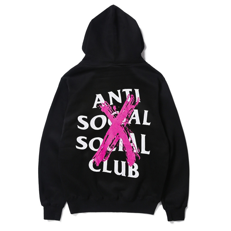 New ASSC anti social club Hoodie obsolete cross powder Plush loose Pullover Jacket, Black
New ASSC anti social club Hoodie obsolete cross powder Plush loose Pullover Jacket, Black