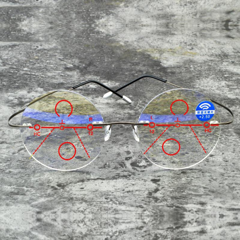 Sunglasses Men Women Ultralight Rimless Round Portable Frameless Progressive Multifocal Reading Glasses +0.75 +1 +1.25 +1.5 +1.75 To +4
Sunglasses Men Women Ultralight Rimless Round Portable Frameless Progressive Multifocal Reading Glasses +0.75 +1 +1.25 +1.5 +1.75 To +4