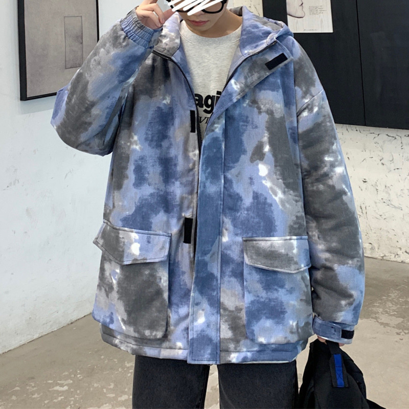 2021 New Winter Thick Camo Jacket Men's Parka Warm Fashion Casual Hooded Men Streetwear Loose Cotton Short Coat Mens Clothes -5xl Zbk2, Tie dye powder
2021 New Winter Thick Camo Jacket Men's Parka Warm Fashion Casual Hooded Men Streetwear Loose Cotton Short Coat Mens Clothes -5xl Zbk2, Tie dye powder