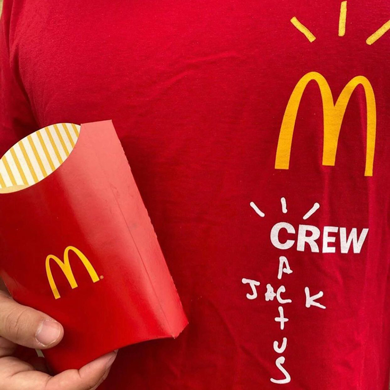 Travis Scott McDonald's Tee Casual Graphic T-shirts Travis Scott MCD Crew T Shirt Men Women Hip Hop Streetwear MG210009, White;black
Travis Scott McDonald's Tee Casual Graphic T-shirts Travis Scott MCD Crew T Shirt Men Women Hip Hop Streetwear MG210009, White;black