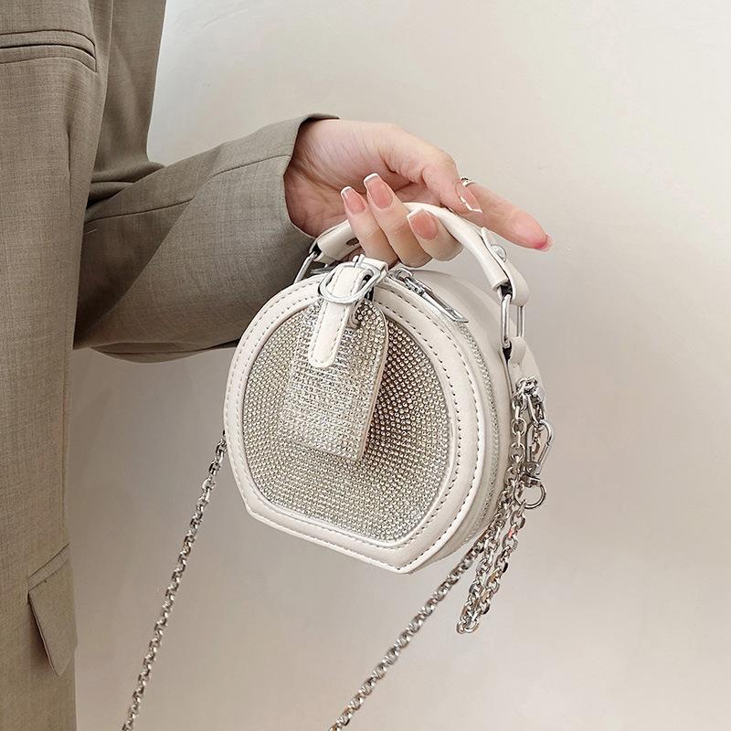 Female Diamond Handbag Luxury Rhinestone Designer Crossbody Bag Pu Leather Shoulder Bag Purses for Women 2021, Black
Female Diamond Handbag Luxury Rhinestone Designer Crossbody Bag Pu Leather Shoulder Bag Purses for Women 2021, Black