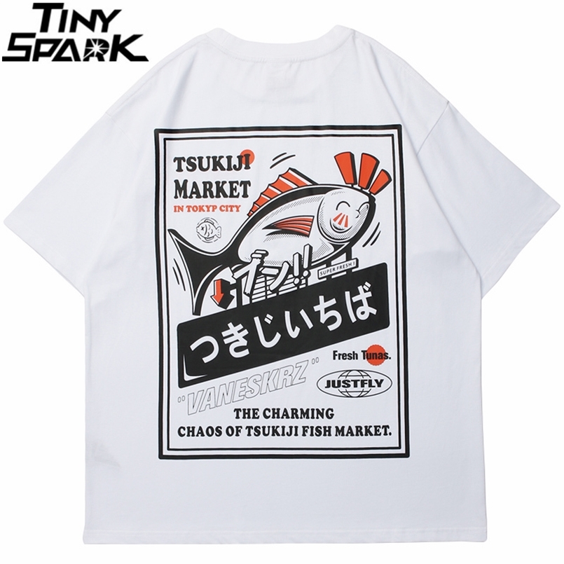 Hip Hop Streetwear Harajuku T-Shirt Japanese Kanji Fish Print Tshirt Men Cotton Casual Short Sleeve T Shirt Japan Style 210707, A32f007 white
Hip Hop Streetwear Harajuku T-Shirt Japanese Kanji Fish Print Tshirt Men Cotton Casual Short Sleeve T Shirt Japan Style 210707, A32f007 white