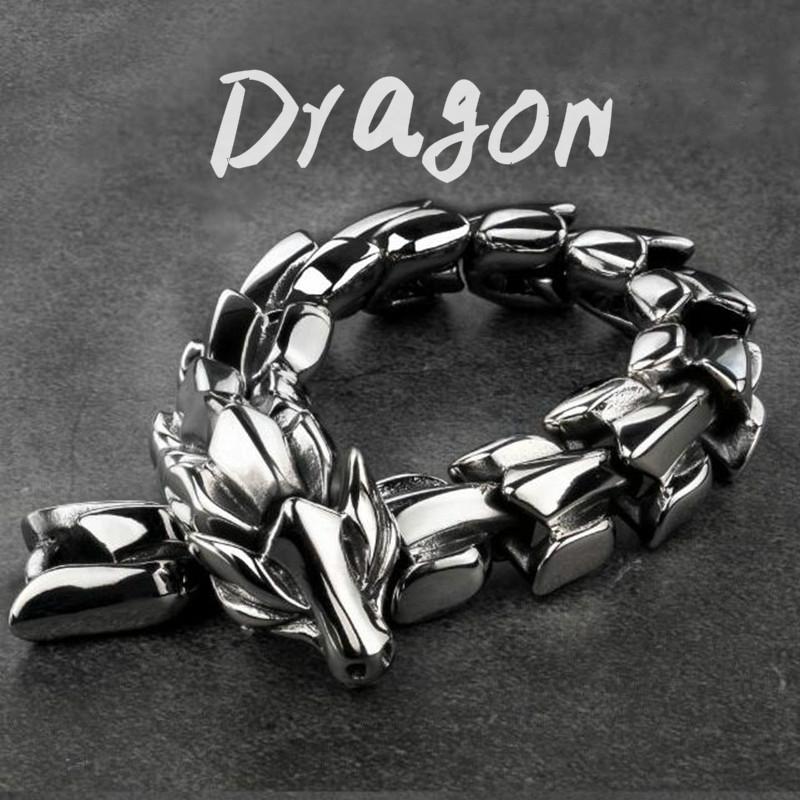 Dragon Bracelet Personality Retro Titanium Steel Keel Bracelet Trendy Mens Handmade Jewelry Gift, Golden;silver
Dragon Bracelet Personality Retro Titanium Steel Keel Bracelet Trendy Mens Handmade Jewelry Gift, Golden;silver