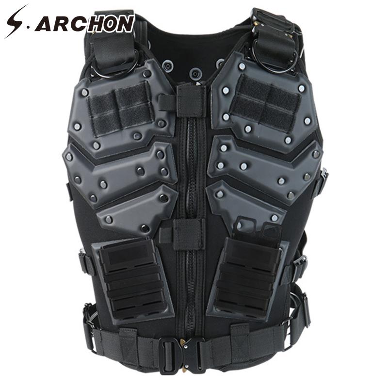 Men's Vests S.ARCHO Military Tactical Vest Molle Outdoor Hunting Combat Field Assault Plate Carrier CS Clothing, Black
Men's Vests S.ARCHO Military Tactical Vest Molle Outdoor Hunting Combat Field Assault Plate Carrier CS Clothing, Black