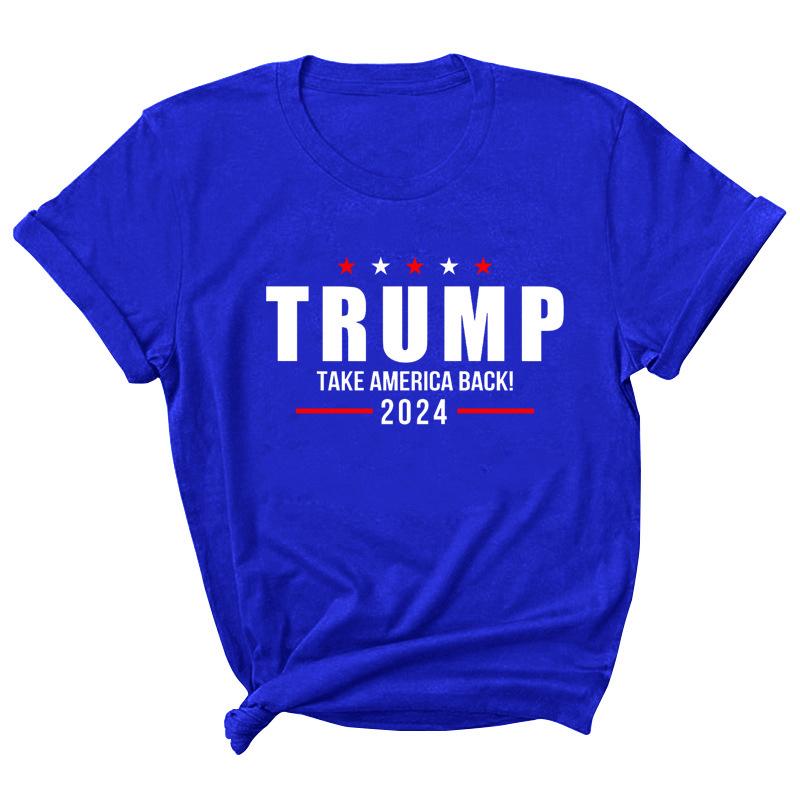 15 styles Trump 2024 T-Shirt Letter Printing Round Neck T-Shirt Casual USA Presidential Election Trump Short-sleeved Sweater, Multi-color
15 styles Trump 2024 T-Shirt Letter Printing Round Neck T-Shirt Casual USA Presidential Election Trump Short-sleeved Sweater, Multi-color