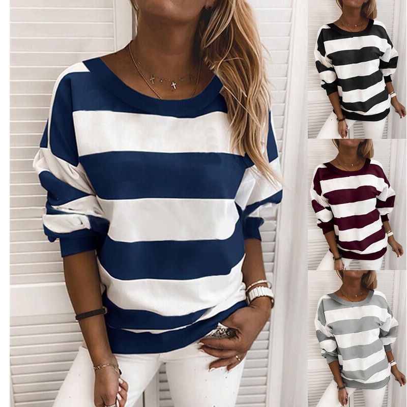 2021 New Outono Das Mulheres t Camisa Da Forma Roupas Senhora o Pescoo Camiseta Causal Preto Branco Listrado Manga Longa Topo Para Camisola, Black
2021 New Outono Das Mulheres t Camisa Da Forma Roupas Senhora o Pescoo Camiseta Causal Preto Branco Listrado Manga Longa Topo Para Camisola, Black