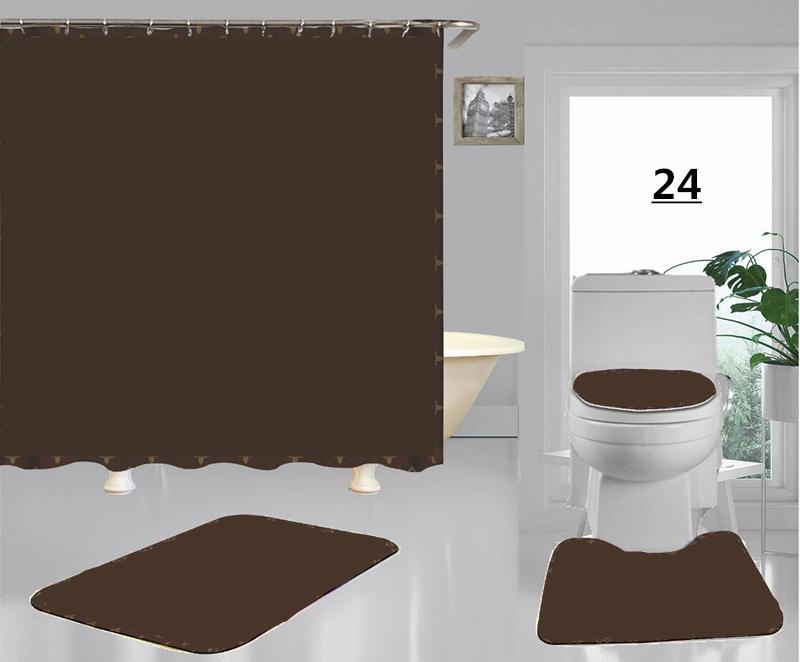 New Arrival Waterproof Classic Pattern Brown Flowers Shower Curtain Soft Fabric Toilet Seat Cushion Bathroom Curtains For Home Decor
New Arrival Waterproof Classic Pattern Brown Flowers Shower Curtain Soft Fabric Toilet Seat Cushion Bathroom Curtains For Home Decor