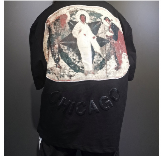 2021 CPFM Collection Jesus IS KING T Shirt Black Oversize Jerry Hip Hop Shirt Religion Oil Painting Printed Three-dimensional Foam Word Work, White;black
2021 CPFM Collection Jesus IS KING T Shirt Black Oversize Jerry Hip Hop Shirt Religion Oil Painting Printed Three-dimensional Foam Word Work, White;black