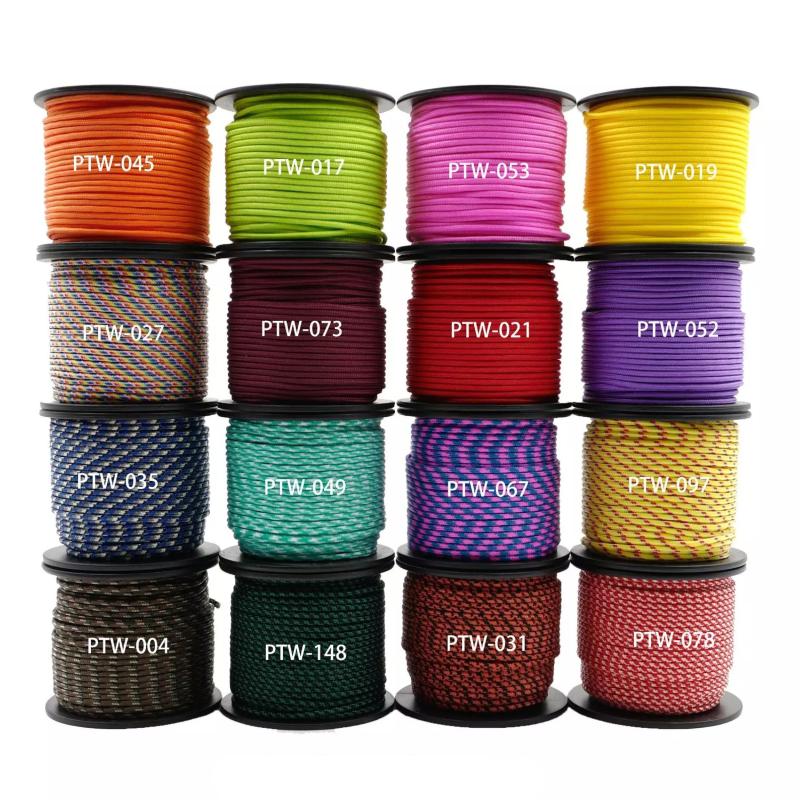 

New Mil Spec Type I 3 Strand Core 100 feet (31m) Outdoor Survival Parachute Cord Lanyard Paracord 2mm Diameter Micro Cord Spool