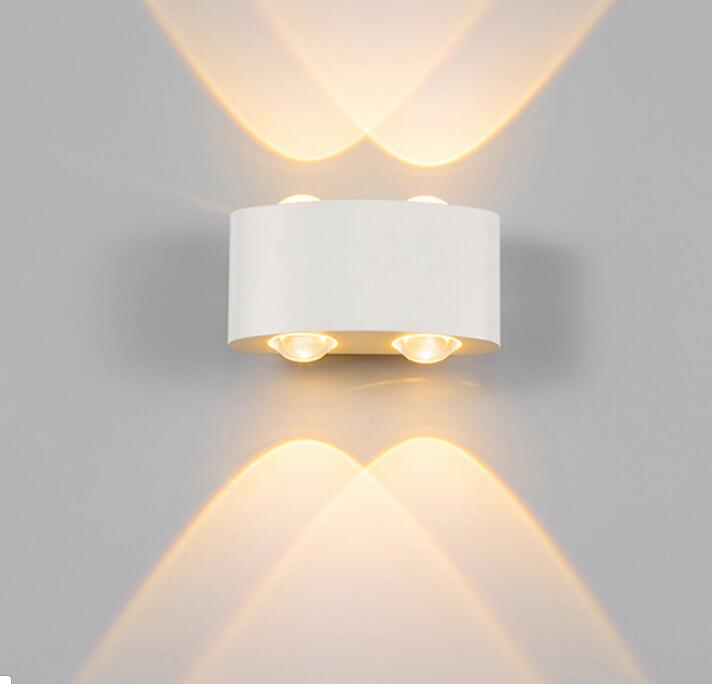 IP65 LED Wall Light Aluminum RGB Outdoor lamps Waterproof Garden Fence Indoor Fashion Walls Lamp For Bedroom Bedside Living Room Stairs