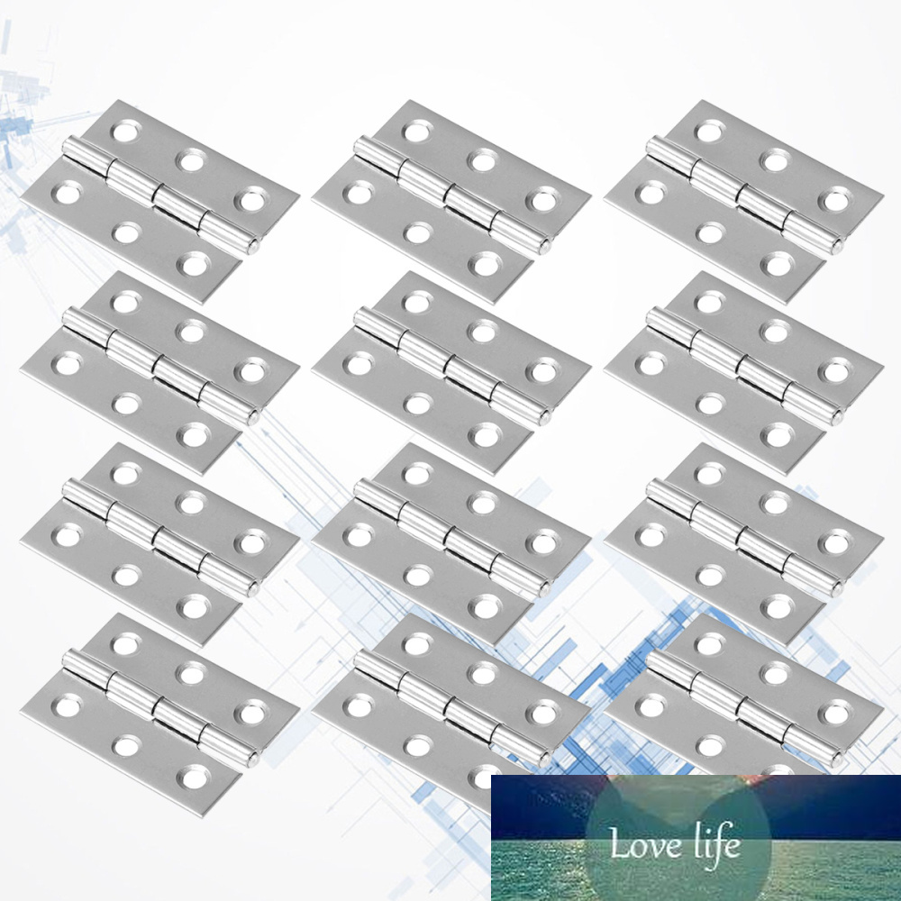 30PCS Portable Durable Useful Stainless Steel 2 Inch Hinge Mute Flat Hinge for Home Door
