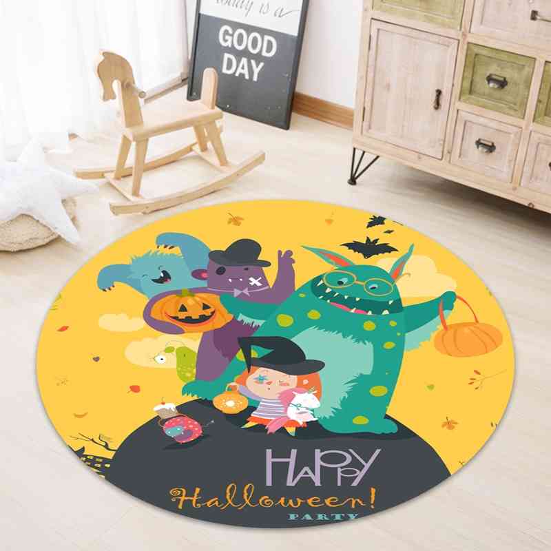 Round cartoon 3D printed bedroom bedside carpet office entry crystal velvet floor mat
Round cartoon 3D printed bedroom bedside carpet office entry crystal velvet floor mat