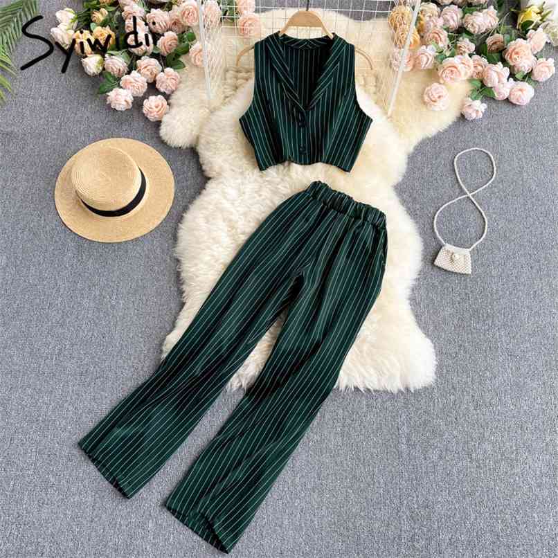 2 Pieces for Office Pants and Button Up Short Top Set Business Women Vintage Striped Summer Elastic Waist Pant 210607, Black
2 Pieces for Office Pants and Button Up Short Top Set Business Women Vintage Striped Summer Elastic Waist Pant 210607, Black