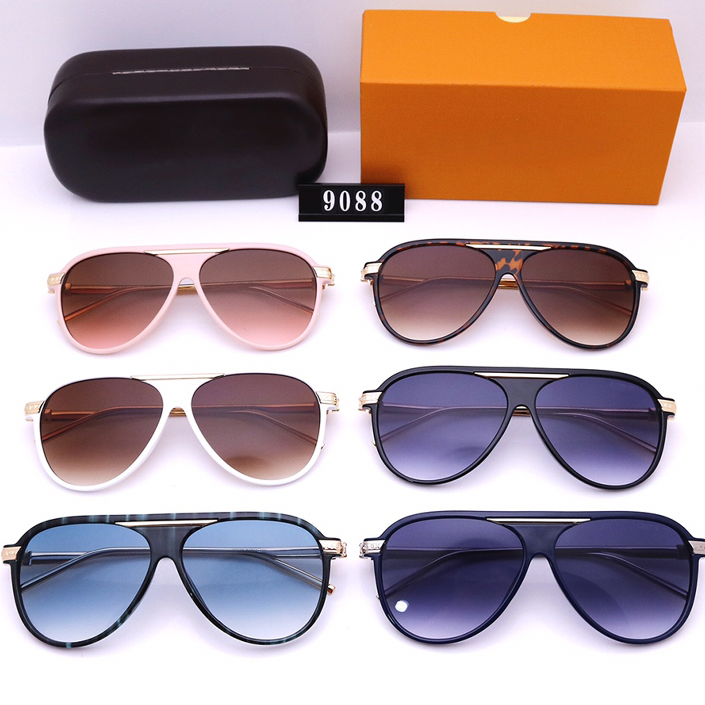 9088 LV LOUIS VITTON Sunglasses Men Women Sunglasses HD Lens UV400 Classic Driver Luxurys Designers Sunglasses travel fashion
9088 LV LOUIS VITTON Sunglasses Men Women Sunglasses HD Lens UV400 Classic Driver Luxurys Designers Sunglasses travel fashion
