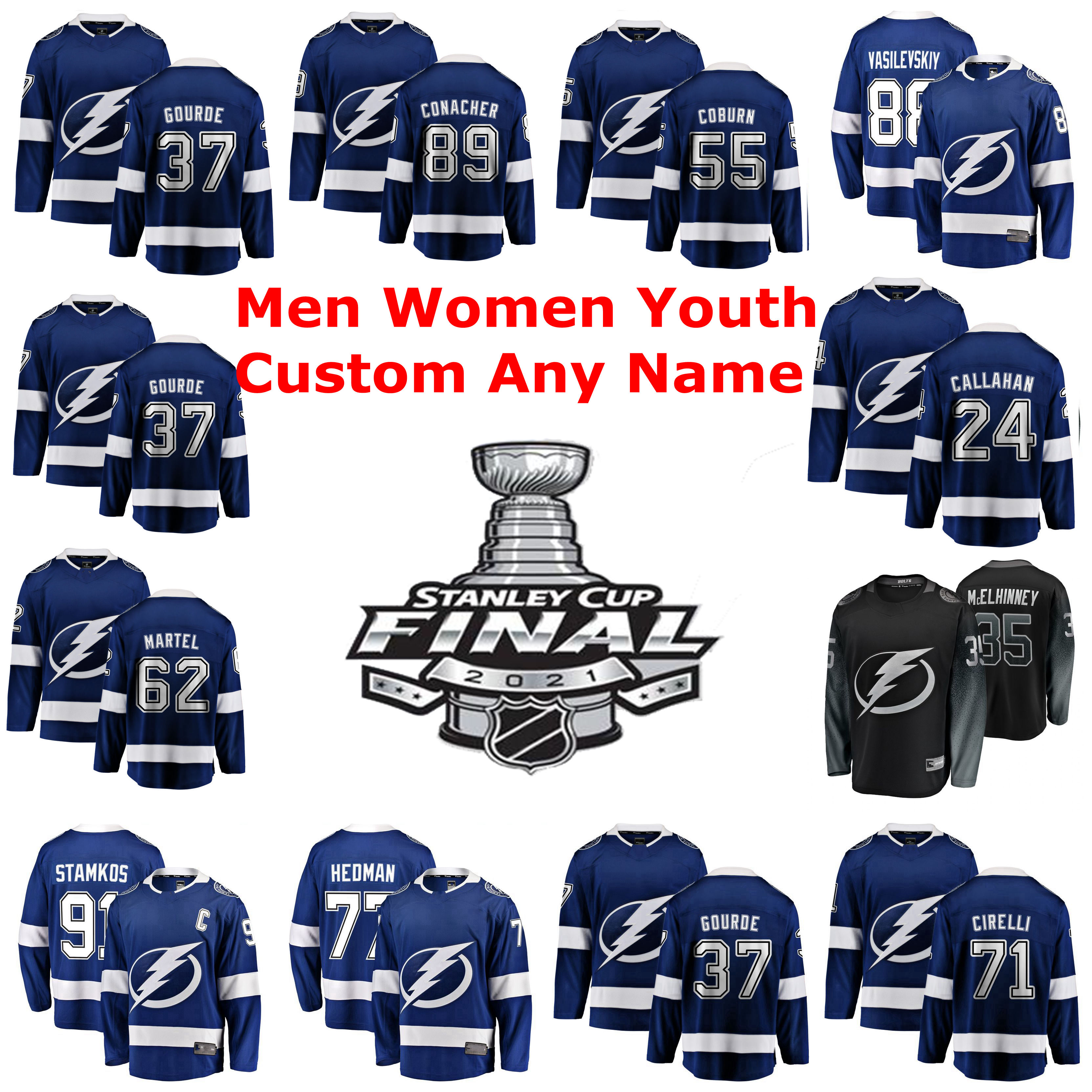 2021 Stanley Cup Final Tampa Bay Lightning Hockey Jerseys Yanni Gourde Jersey Pat Maroon Mikhail Sergachev Anthony Cirelli Tyler Johnson Men Custom Stitched, Mens black alternate
2021 Stanley Cup Final Tampa Bay Lightning Hockey Jerseys Yanni Gourde Jersey Pat Maroon Mikhail Sergachev Anthony Cirelli Tyler Johnson Men Custom Stitched, Mens black alternate
