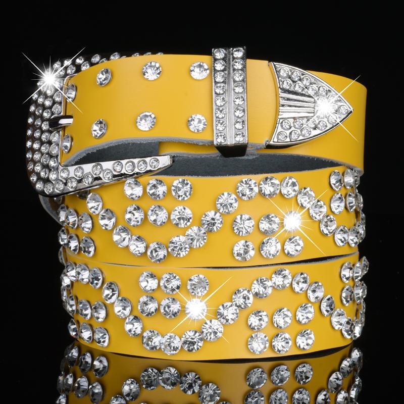 Belts Women's Runway Fashion Diamonds Genuine Leather Cummerbunds Female Dress Corsets Waistband Decoration Wide Belt R2051, White
Belts Women's Runway Fashion Diamonds Genuine Leather Cummerbunds Female Dress Corsets Waistband Decoration Wide Belt R2051, White