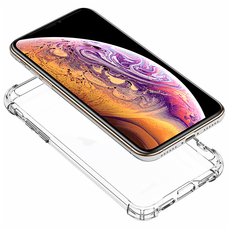 Airbag Four Corners Clear Acrylic Shockproof Case For iPhone 16E 16 15 14 13 12 11 Pro Max X Samsung S25 Edge S24 FE S23 Ultra A06 A16 A26 A36 A05 A05