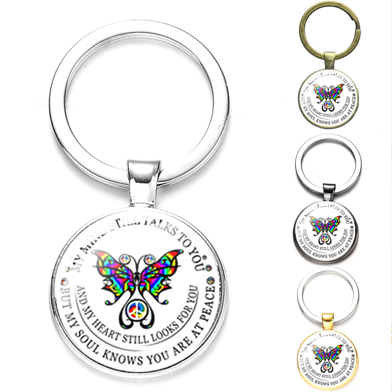 Christian Believers My Mind Still Talks to You Key Chain for Women Butterflies Cross Pattern Glass Badges Keyring Men Gadgets
Christian Believers My Mind Still Talks to You Key Chain for Women Butterflies Cross Pattern Glass Badges Keyring Men Gadgets