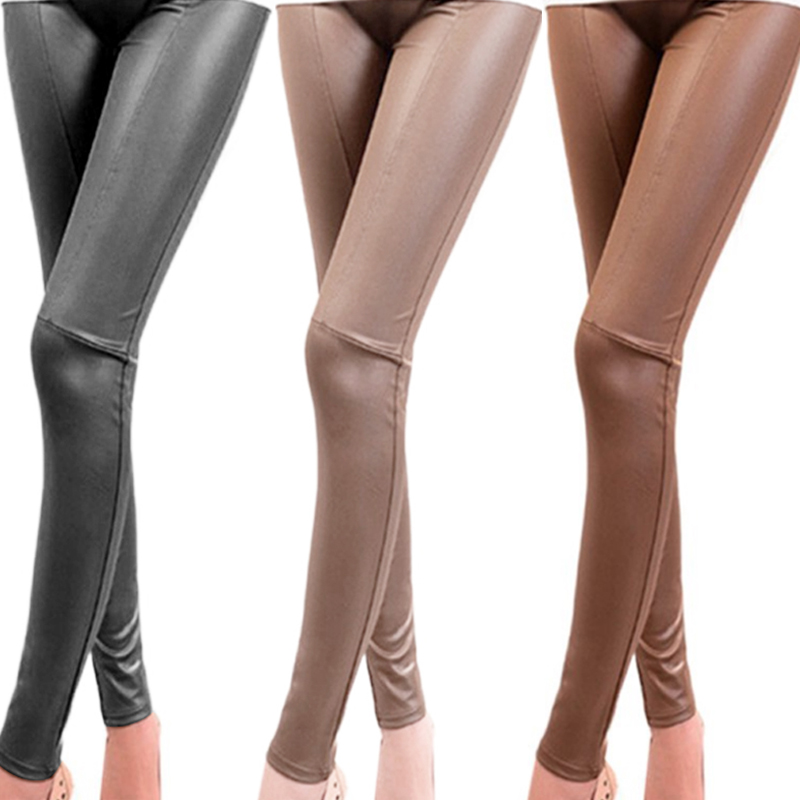 Fashion Spring/Autumn Leggings Women High Waist Leggings Stretchy PU Leather Trousers Slim Pencil Pants Slim Pencil Pants Splice, Black
Fashion Spring/Autumn Leggings Women High Waist Leggings Stretchy PU Leather Trousers Slim Pencil Pants Slim Pencil Pants Splice, Black