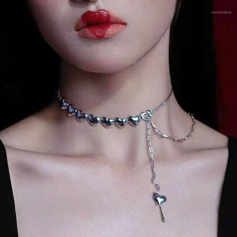 Chains Early Han 2022 Personality Simple Fluorescent Pearl Necklace Metal Love String Chain Woman Splicing Clavicle, Silver
Chains Early Han 2022 Personality Simple Fluorescent Pearl Necklace Metal Love String Chain Woman Splicing Clavicle, Silver