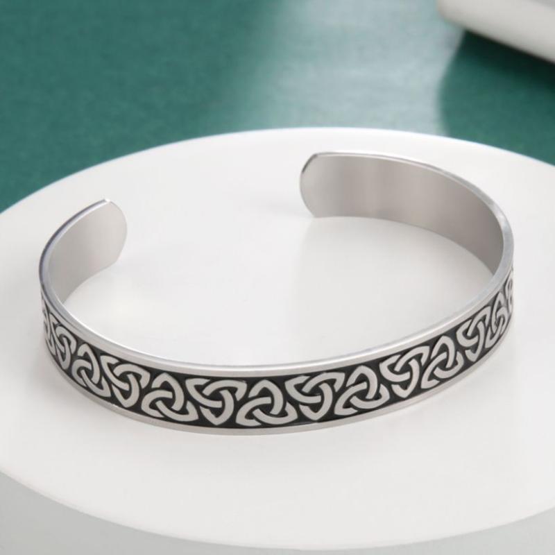 Bangle My Shape Stainless Steel Bangles For Men Women Ireland Triangle Celtics Knot Open Viking Nordic Jewelry
Bangle My Shape Stainless Steel Bangles For Men Women Ireland Triangle Celtics Knot Open Viking Nordic Jewelry
