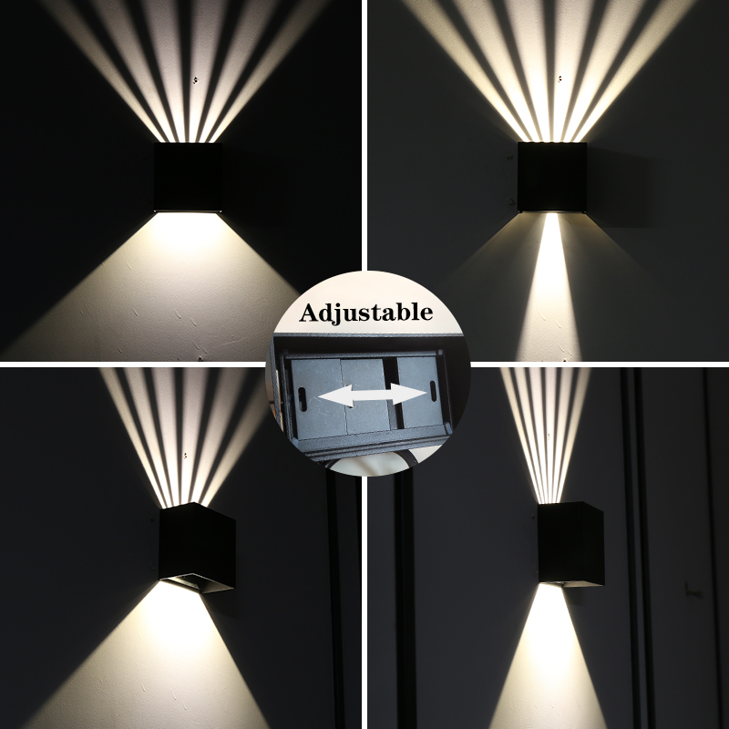 Indoor Outdoor Wall Lamps Decoration Sconces Waterproof Balcony LED Lighting Fixtures Modern Up Down Lights Adjustable Angle