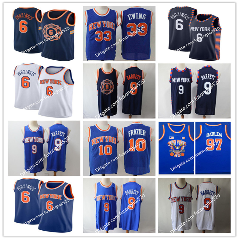 Men RJ R.J. Barrett 9 6 Porzingis Patrick Ewing 33 Walt Frazier 10 Basketball Jerseys New York Knicks City Blue White Shorts, Black;red
Men RJ R.J. Barrett 9 6 Porzingis Patrick Ewing 33 Walt Frazier 10 Basketball Jerseys New York Knicks City Blue White Shorts, Black;red
