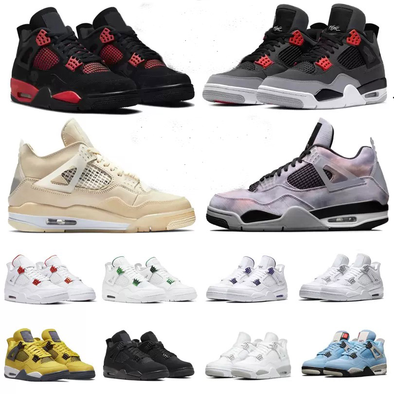 Jumpman 4 4s mens women basketball shoes Zen Master Infrared Red Thunder Sail Black Cat Lightning Wild Things University Blue men trainers sports sneakers, Box
Jumpman 4 4s mens women basketball shoes Zen Master Infrared Red Thunder Sail Black Cat Lightning Wild Things University Blue men trainers sports sneakers, Box