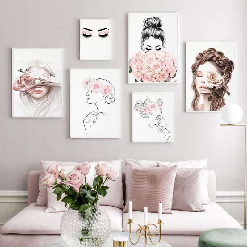 Paintings Abstract Flower Woman Face Line Pink Wall Art Canvas Painting Nordic Posters Prints Pictures For Living Room Home Decor
Paintings Abstract Flower Woman Face Line Pink Wall Art Canvas Painting Nordic Posters Prints Pictures For Living Room Home Decor