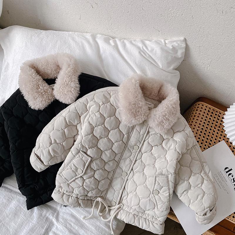 Jackets 2022 Winter Children Cotton-padded Coats Korean Style Fur Collar Solid Color Unisex Kids Thicken Warm Outerwear, Blue;gray
Jackets 2022 Winter Children Cotton-padded Coats Korean Style Fur Collar Solid Color Unisex Kids Thicken Warm Outerwear, Blue;gray