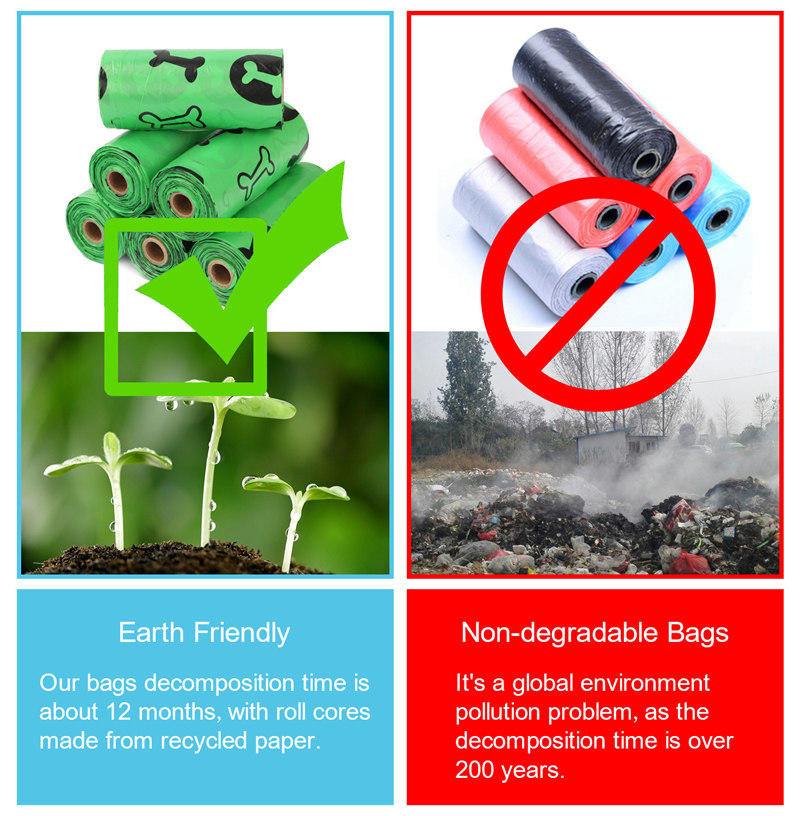 Waste Per Roll Bag X Cm Dog Extra Thick Strong Biodegradable Poop Bags For Dogs Guaranteed Leak Proof s s
