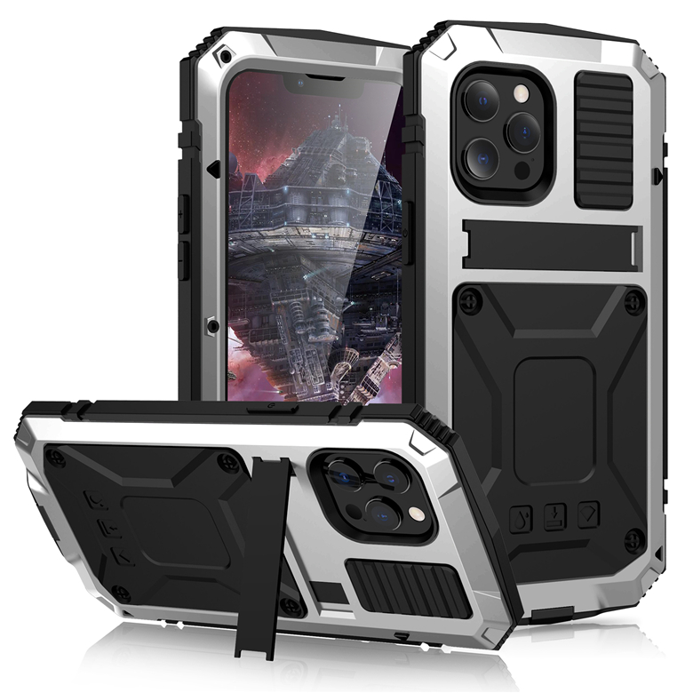 Heavy Duty Metal Phone Case for iPhone 13 12 Mini 11 Pro Max Samsung S21FE S21 Ultra S20 Note20 A32 5G Outddor Sports Waterproof Aluminum Alloy Bracket Protective Shell, Black
Heavy Duty Metal Phone Case for iPhone 13 12 Mini 11 Pro Max Samsung S21FE S21 Ultra S20 Note20 A32 5G Outddor Sports Waterproof Aluminum Alloy Bracket Protective Shell, Black
