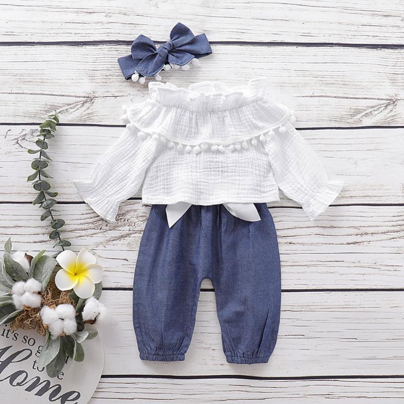 Clothing Sets 3pcs Infant Baby Christmas Clothes Girls Flare Sleeve Ruffles Solid Print Tops+Pants+Headband Princess Outfits Set, White
Clothing Sets 3pcs Infant Baby Christmas Clothes Girls Flare Sleeve Ruffles Solid Print Tops+Pants+Headband Princess Outfits Set, White