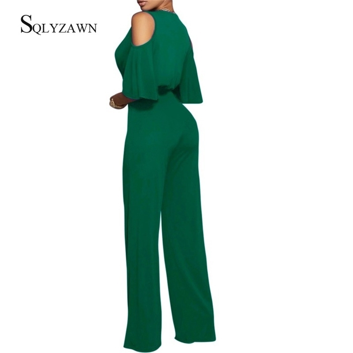 Women Sexy Off Shoulder Flare Sleeve Palazzo Wide Leg Pants Jumpsuit Vintage Elegant Loose Romper Streetwear V Neck Long Overall, Green
Women Sexy Off Shoulder Flare Sleeve Palazzo Wide Leg Pants Jumpsuit Vintage Elegant Loose Romper Streetwear V Neck Long Overall, Green