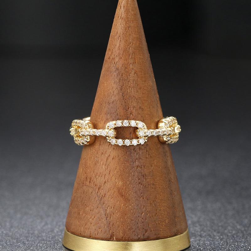 Cluster Rings Cuban Link Ring For Women Hiphop Style Iced Out Micro-inlaid Zircon Finger Gold Hippie Jewelry Trend 2021 Wholesale OHR069, Golden;silver
Cluster Rings Cuban Link Ring For Women Hiphop Style Iced Out Micro-inlaid Zircon Finger Gold Hippie Jewelry Trend 2021 Wholesale OHR069, Golden;silver
