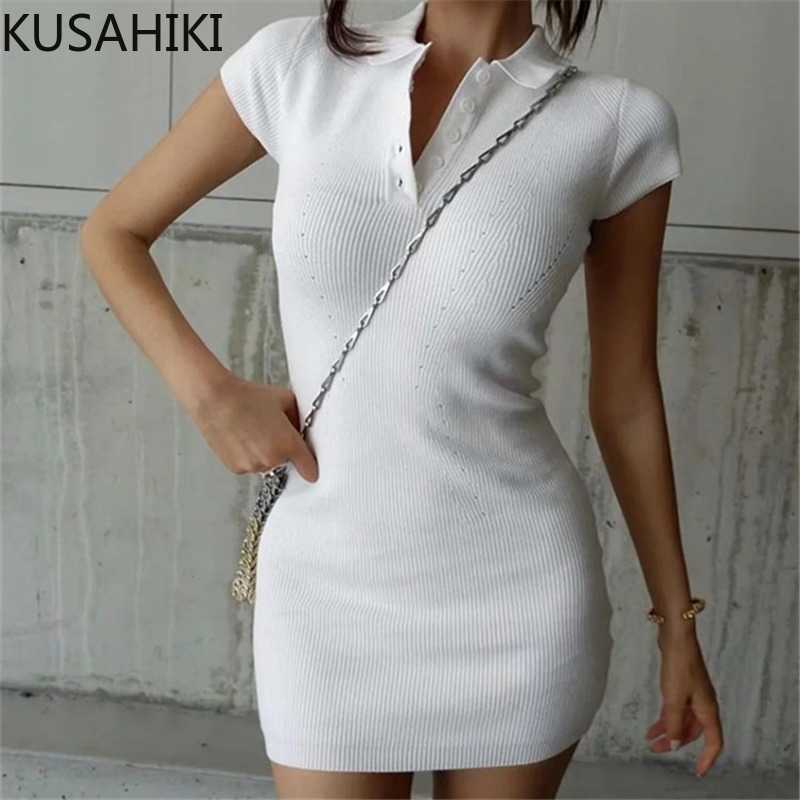 KUSAHIKI Short Sleeve Sweater Dresses Korean Buttons Turn-down Collar Knitted Vestido Femme Sexy Slim Mini Dress 6H193 210602, Green
KUSAHIKI Short Sleeve Sweater Dresses Korean Buttons Turn-down Collar Knitted Vestido Femme Sexy Slim Mini Dress 6H193 210602, Green