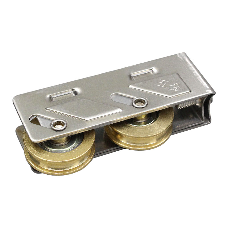 80-type Balcony Sliding Plastic Steel Door Pulley Aluminum Alloy Screen Window Brass Wheel Mute Roller Hardware