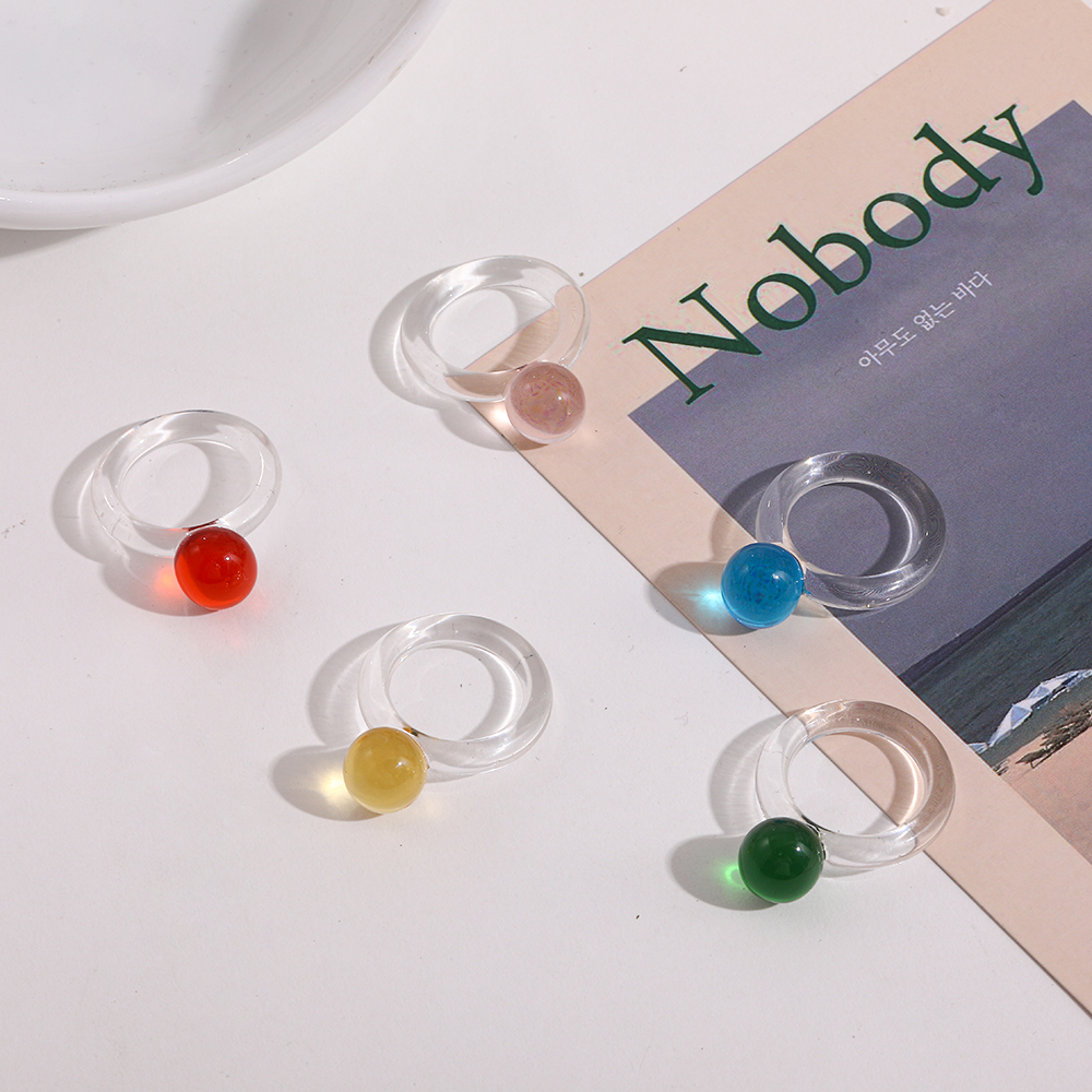 2021 Fashion Korea Transparent Resin Acrylic Ring Vintage Colourful Geometric Round Rings for Women Jewelry Party Gifts
2021 Fashion Korea Transparent Resin Acrylic Ring Vintage Colourful Geometric Round Rings for Women Jewelry Party Gifts