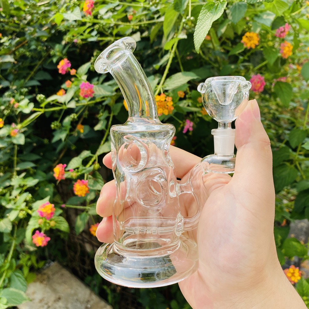 New 5 inch Mini Glass Dab Rigs Bong Skull Egg Inline Perc Glass Water Pipe Tall Recycler Oil Rigs vs Beaker
New 5 inch Mini Glass Dab Rigs Bong Skull Egg Inline Perc Glass Water Pipe Tall Recycler Oil Rigs vs Beaker