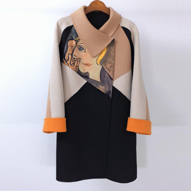 Women' Wool & Blends Beauty Picture Printing Color Matching Double-sided Cashmere Coat Mid Autumn And Winter Long 2021 Contrast Tweed
Women' Wool & Blends Beauty Picture Printing Color Matching Double-sided Cashmere Coat Mid Autumn And Winter Long 2021 Contrast Tweed