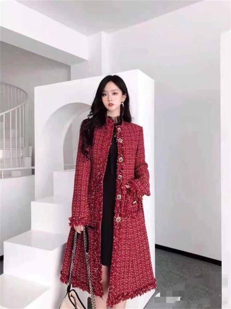 Women' Wool & Blends High Fashion Woolen Coat 2021 Winter Inner Quilted Designer Long Tweed Coats, As pic
Women' Wool & Blends High Fashion Woolen Coat 2021 Winter Inner Quilted Designer Long Tweed Coats, As pic