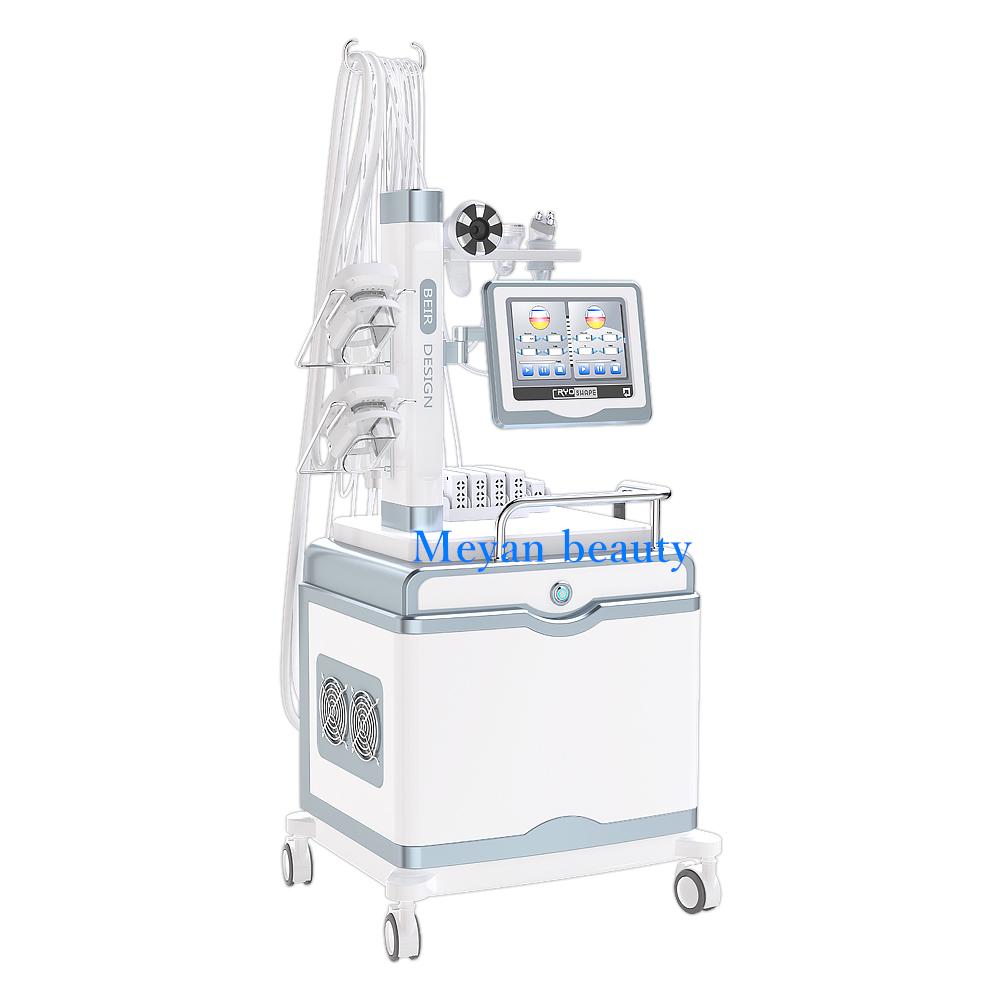 Multifunctional 4 cryotherapy +2 RF+1 Cavitation+6 Lipolaser Paddles Fat Freezing shockwave Machine