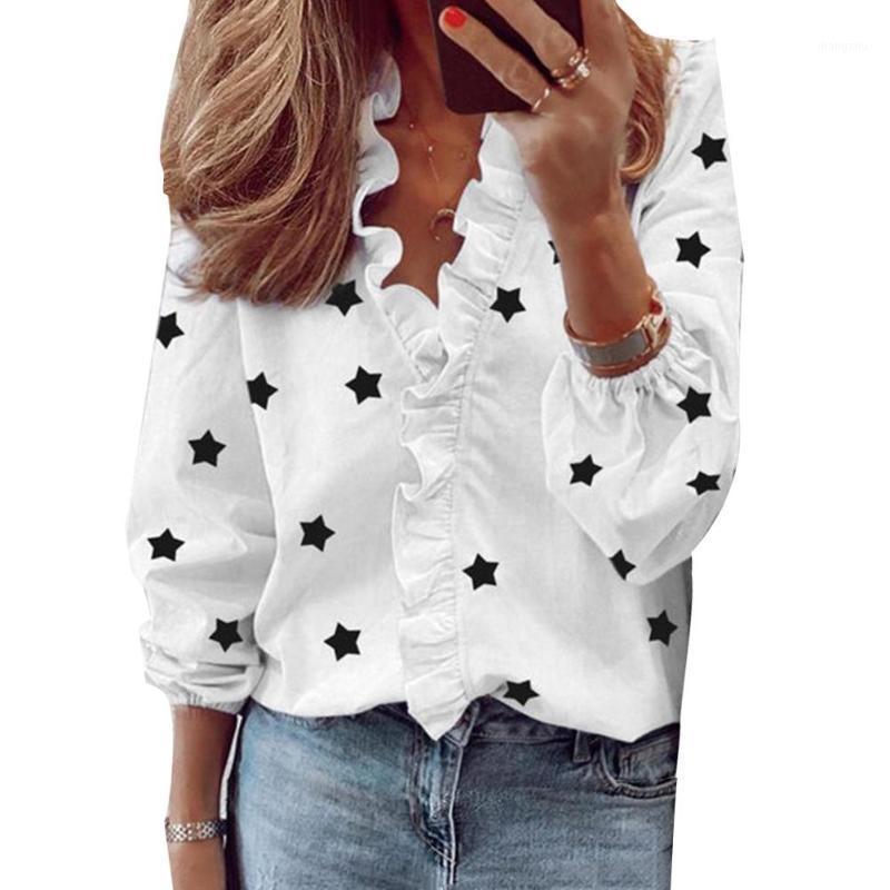 Summer Ruffle Blouse Shirts Casual Pineapple Print Long Sleeve Slim Blouses Women Sexy V-neck Tops Plus Size 3xl Women, Blue
Summer Ruffle Blouse Shirts Casual Pineapple Print Long Sleeve Slim Blouses Women Sexy V-neck Tops Plus Size 3xl Women, Blue