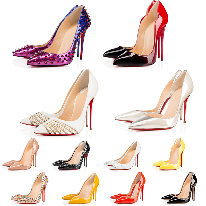 Vintage Luxurys Designers Shoes Casual Women Rivet Red Bottoms High Heels Wedding Party Dress Pointed Toes Nude Shoe Size 35-42 Color Triple Black
Vintage Luxurys Designers Shoes Casual Women Rivet Red Bottoms High Heels Wedding Party Dress Pointed Toes Nude Shoe Size 35-42 Color Triple Black