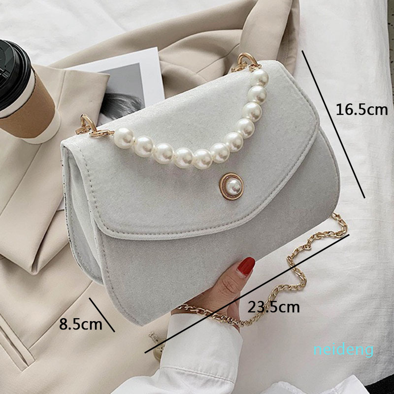 2021 Elegant Velvet Designer Bag Women Shoulder Bag Fashion Party Pearl Chain Crossbody Bags Handbag Evening Bags 5256, Black
2021 Elegant Velvet Designer Bag Women Shoulder Bag Fashion Party Pearl Chain Crossbody Bags Handbag Evening Bags 5256, Black