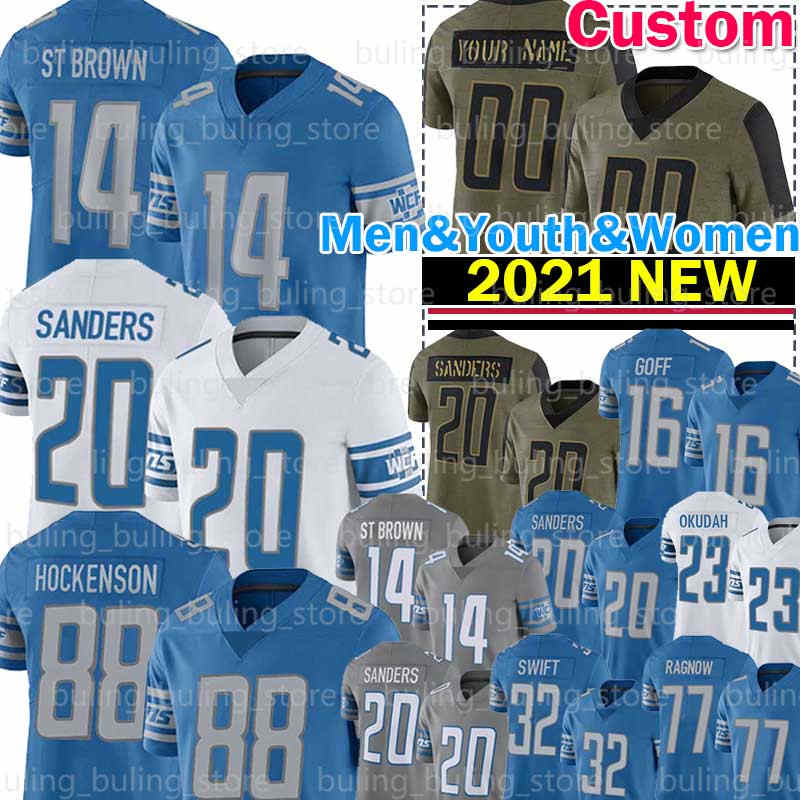 14 Amon-Ra St. Brown Football Jersey 32 DAndre Swift 88 T.J. Hockenson Jared Goff Barry Sanders Frank Ragnow Penei Sewell Jeff Okudah Jack Fox Tyrell Williams Romeo Okwara, Custom men jersey(x s)
14 Amon-Ra St. Brown Football Jersey 32 DAndre Swift 88 T.J. Hockenson Jared Goff Barry Sanders Frank Ragnow Penei Sewell Jeff Okudah Jack Fox Tyrell Williams Romeo Okwara, Custom men jersey(x s)
