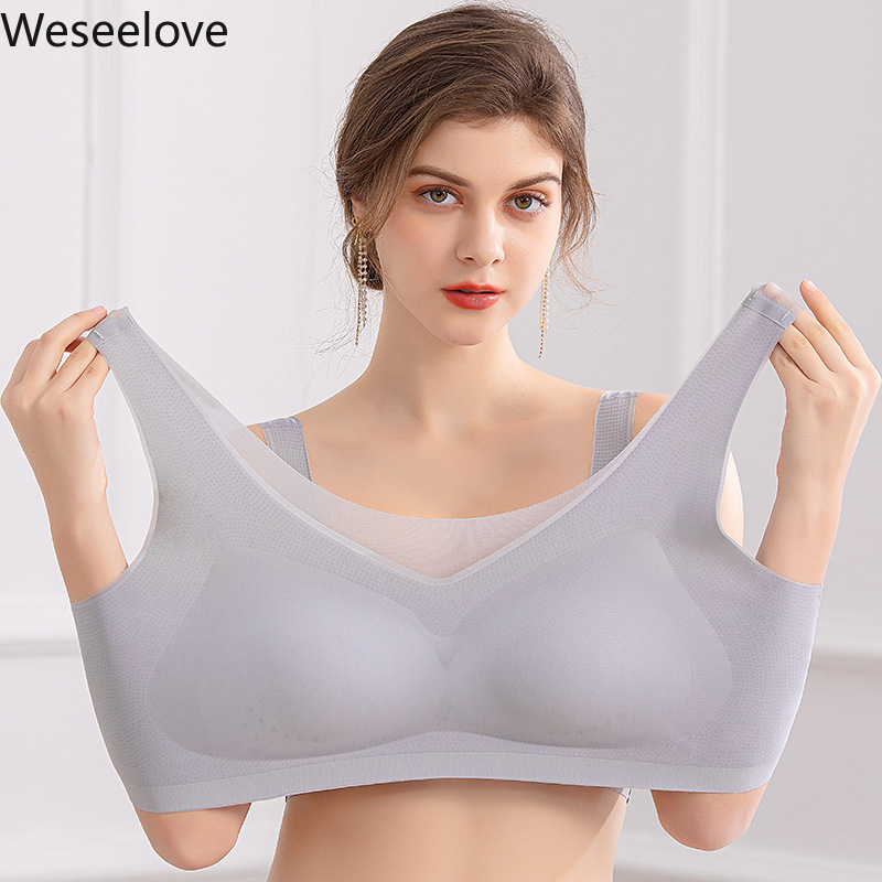 Weseelove Plus Size Bra Large Size Seamless Women Bra Without Frame Ultra Thin Bra Big Size Lingerie Comfort Sleep Bralette 7XL, Skin
Weseelove Plus Size Bra Large Size Seamless Women Bra Without Frame Ultra Thin Bra Big Size Lingerie Comfort Sleep Bralette 7XL, Skin